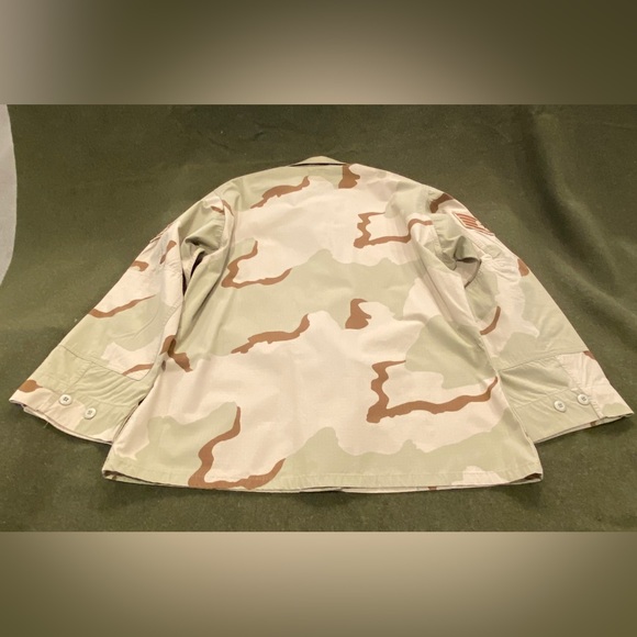 1996 Used US Air Force Desert Camouflage Coat-Shirt Men’s Large Regular - Picture 3 of 5